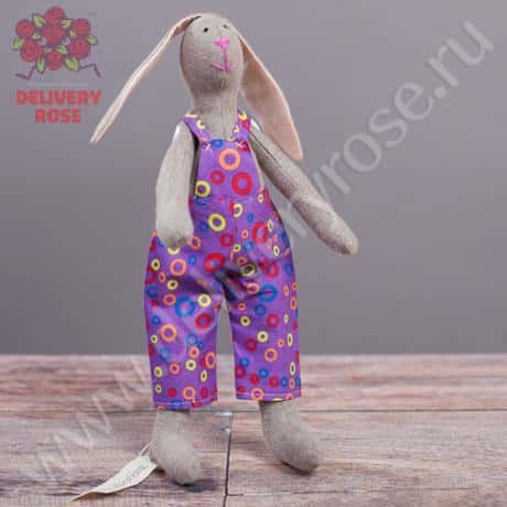 Игрушка ручной работы «Заяц», (purple)