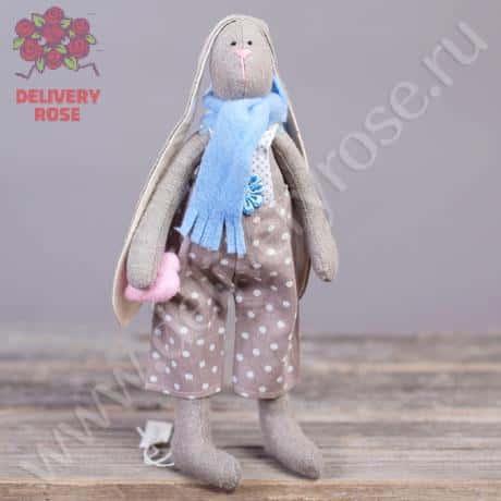 Игрушка ручной работы «Заяц», (gray)