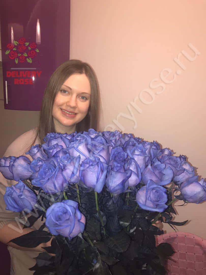 51 синяя роза
