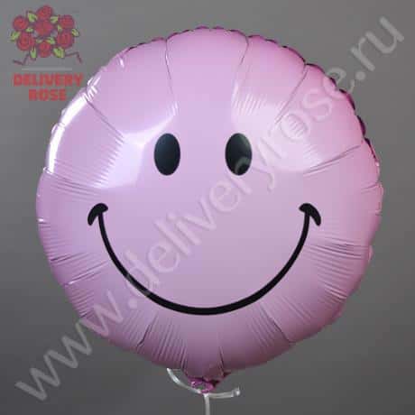 Шар «Смайл» (pink)