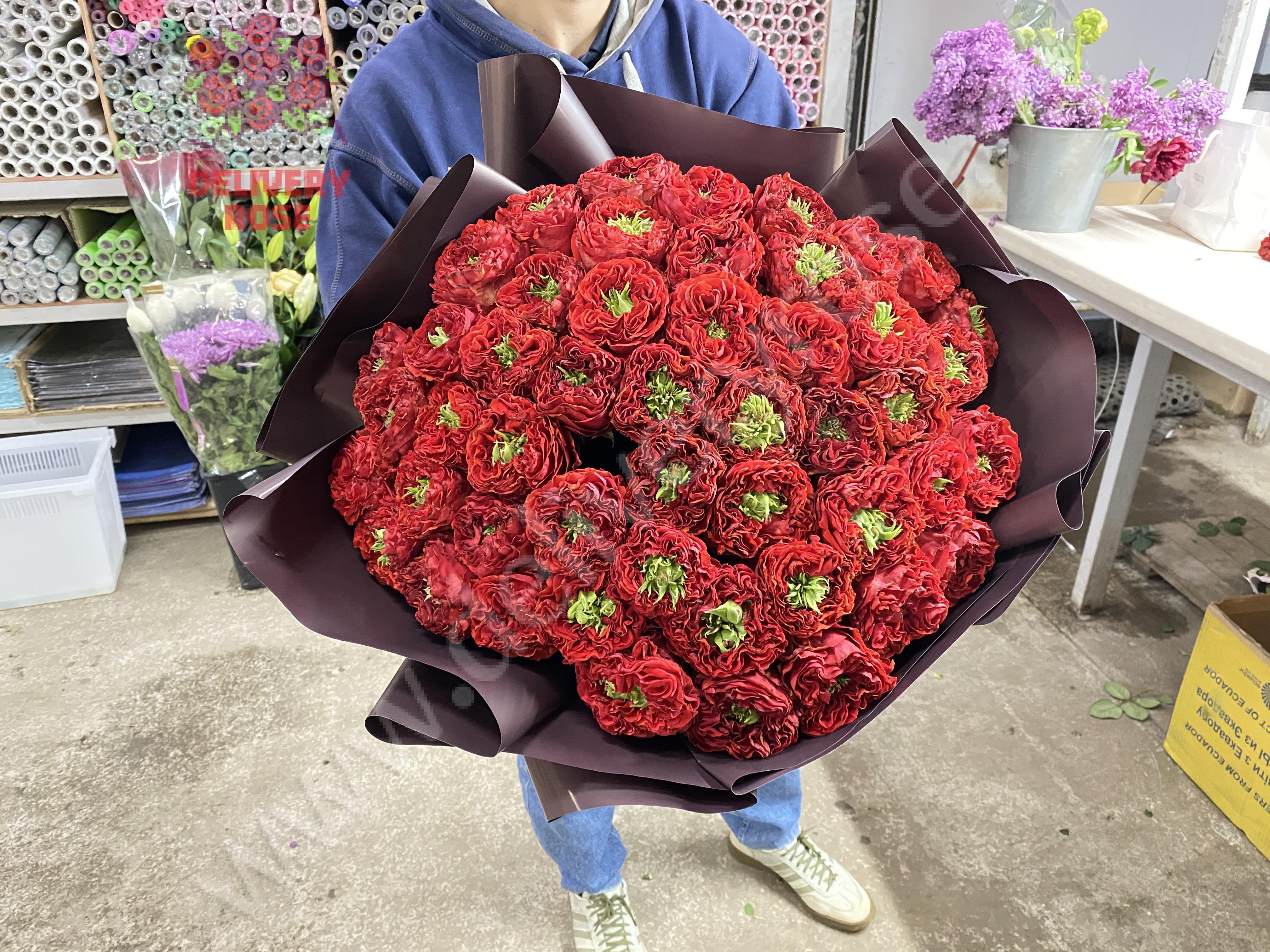Букет из 51 розы "Red Eye"  60 см. 