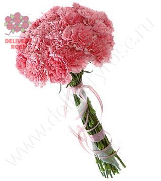 25 розовых гвоздик