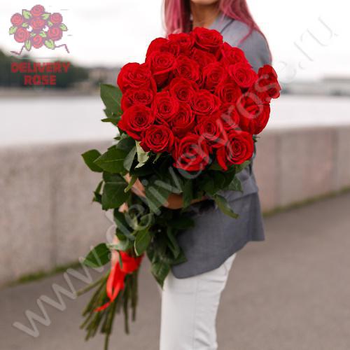 17 длинных роз 140 см