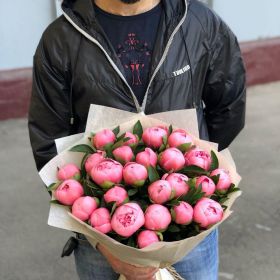 Розовые пионы - 35 шт.